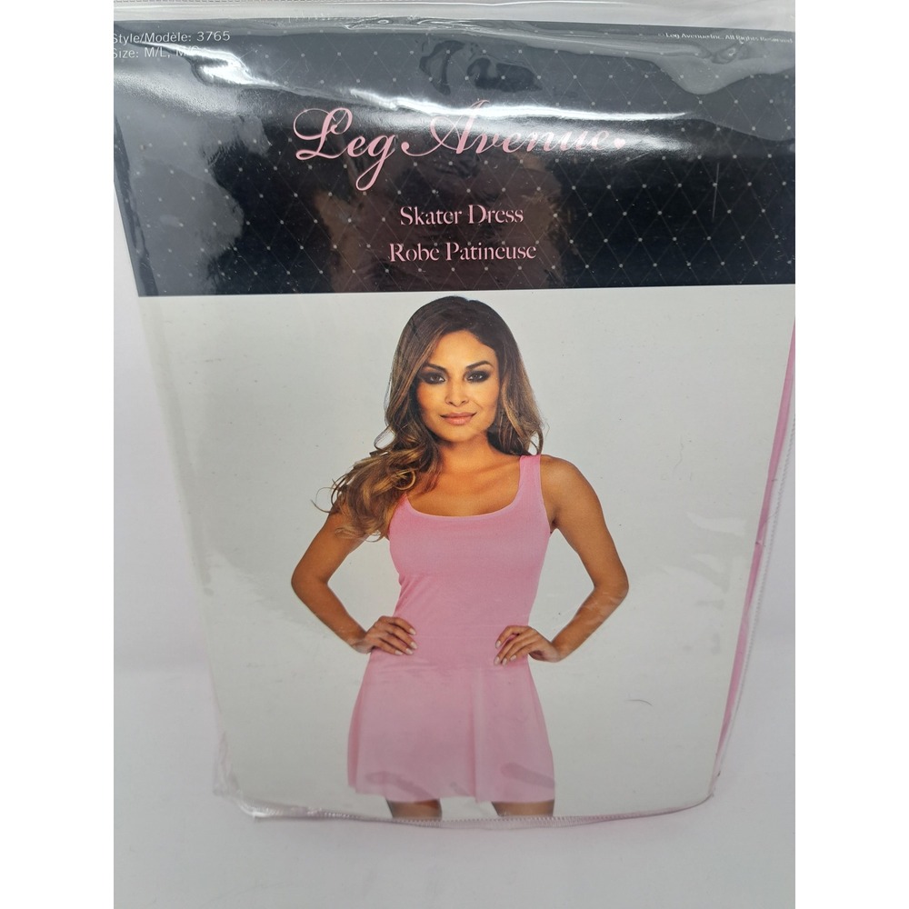 Leg Avenue Pink Skater Dress 3765 Sleeveless Mini Costume Base M/L New